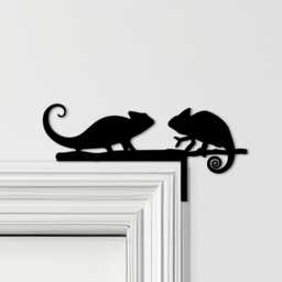 Door Topper Chameleons Lizards Various Colours Top Of Decorative Sign - Novelty Wall Decor, Frame Art, Art - thumbnail 1