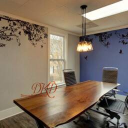 Large Tree Wall Decal Sticker Living Room Wall Decal-Corner Tree Branch With Birds, Black & White Art Modern Home Decor - thumbnail 2