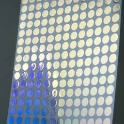 Iridescent A5 Sheet - Silver Rainbow Effect Polka Dots Peel & Stick Sticker Decal For Wall Art, Planner, Diary, Phone, Car, Celestial - thumbnail 2