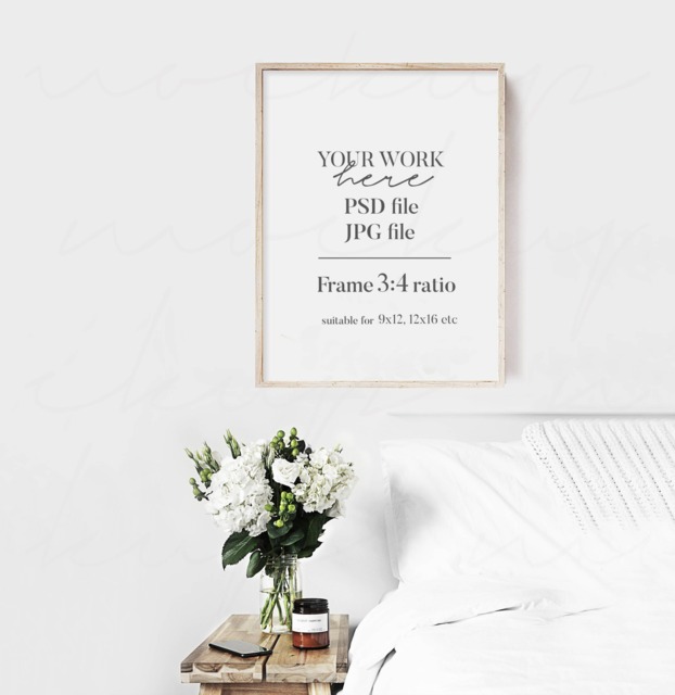 Styled Mockup Photography, Frame Mock Up. Photo, Stock Product Mockup, Wall Art Display, Artwork Minimal - image 1