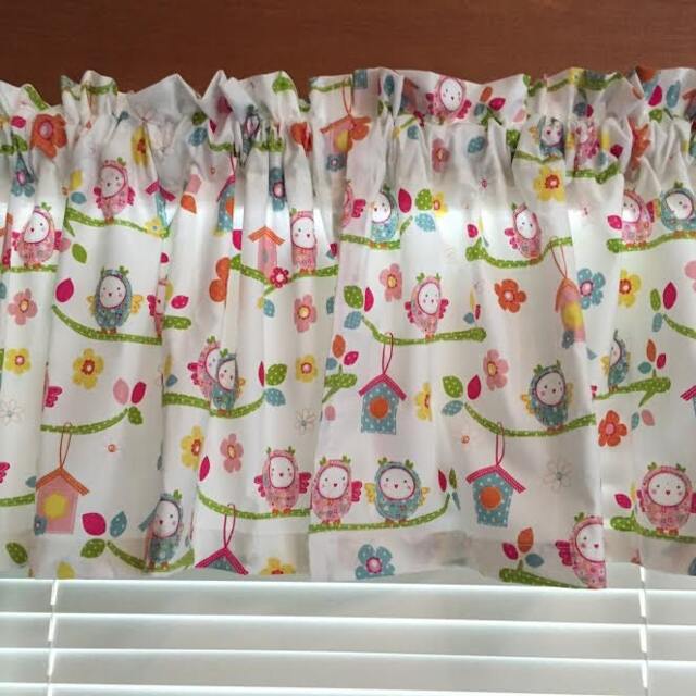 Baby Birds & Birdhouses Nursery Window Valance ~ 42 - image 1