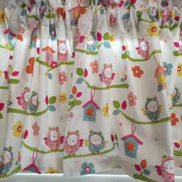 Baby Birds & Birdhouses Nursery Window Valance ~ 42 - thumbnail 3