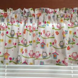 Baby Birds & Birdhouses Nursery Window Valance ~ 42 - thumbnail 1
