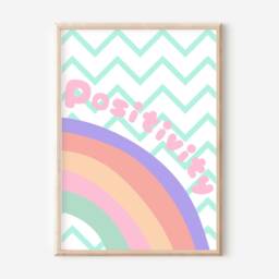 Set Of Teen & Tween Girls Room Prints. Flower Power Positivity Wall Art. Gallery Prints, Printed Shipped - Prints Only - thumbnail 3