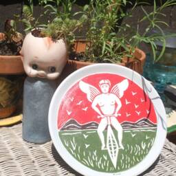 Bicycle Rider Backs Art Plate Painting - Original Playing Card Poker Texas Hold'em Decor Man Cave 8 - thumbnail 3