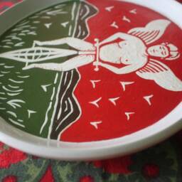 Bicycle Rider Backs Art Plate Painting - Original Playing Card Poker Texas Hold'em Decor Man Cave 8 - thumbnail 2