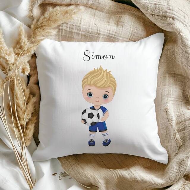 Personalized Football Pillow - Gift For Boys, Him, Husband Gift, Custom Pillow, Unique Kids, Kids Soccer Player - image 1
