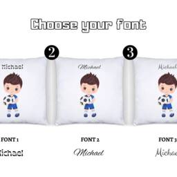 Personalized Football Pillow - Gift For Boys, Him, Husband Gift, Custom Pillow, Unique Kids, Kids Soccer Player - thumbnail 2