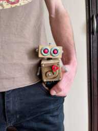 Handmade Robot Figurine - College Dorm Decor