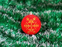 Christmas Ball Of Beads, Exclusive Gift For Christmas, Beaded Balloon With Pictures, Ornament, Christmas Decorations, New Year's Toy - thumbnail 1