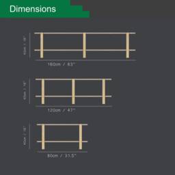 Scandinavian Low Bookcase White Limba Legs, Birch Plywood Shelves - thumbnail 4
