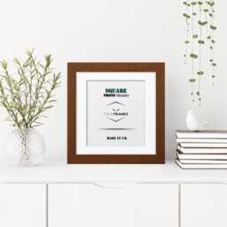 Handmade Square Photo Frame Picture Poster With White Mount Modern Home Decor Various Colours & Sizes