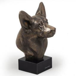 Corgi Pembroke, Dog Marble Statue, Limited Edition, Artdog. Made Of Cold Cast Bronze. Perfect Gift. Limited Edition