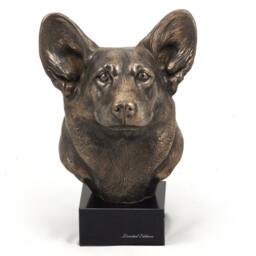 Corgi Pembroke, Dog Marble Statue, Limited Edition, Artdog. Made Of Cold Cast Bronze. Perfect Gift. Limited Edition - thumbnail 3