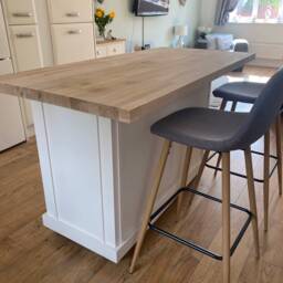 Dorset Bespoke Kitchen Island With Oak Top, Painted in Your Own Colour Choice - thumbnail 2