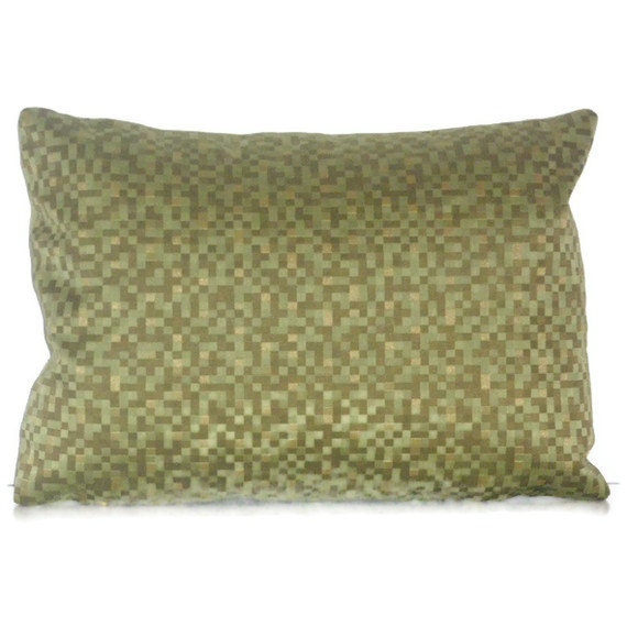 "Crypton Green Megapixel Pillow Cover 12"" X 16" - image 1