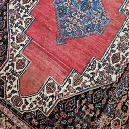 3.5 X 4.9 Antique Top Quality Veg Dye Turkish Finest Decorative Hand Knotted Unique Geometric Area Rug - thumbnail 2
