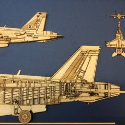 F/A-18E Super Hornet Wood Model - thumbnail 2