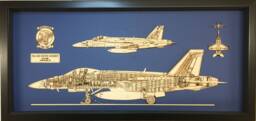 F/A-18E Super Hornet Wood Model