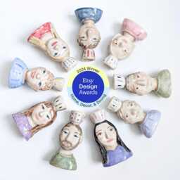 Your Favorite Person As A Candle Holder Personalized Ceramic Holder Made To Your Specifications. Etsy Design Award Winner 2024 - thumbnail 2