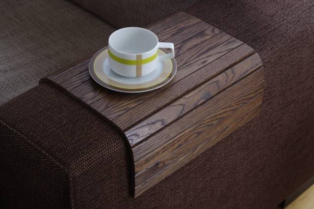 Ottoman Tray Wood Brown, Laptop Wood, Sofa Table, But First Coffee, Wood Macbook Stand, Wood End Table, Coffee Table - image 1