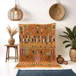 Custom Moroccan Area Rug Handwoven Berber Wool, Boho Decor