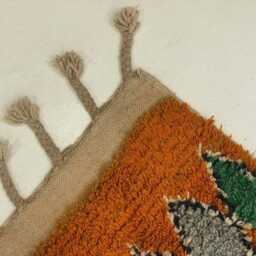 Custom Moroccan Area Rug Handwoven Berber Wool, Boho Decor - thumbnail 4