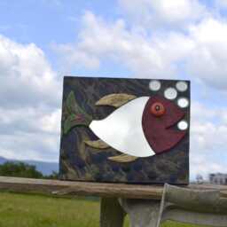 Fish Wall Mirror, Decorative Mirror, Fisherman Gifts, Man Cave Furniture, Gifts For Him, Home Decor, Hand Made House Warming