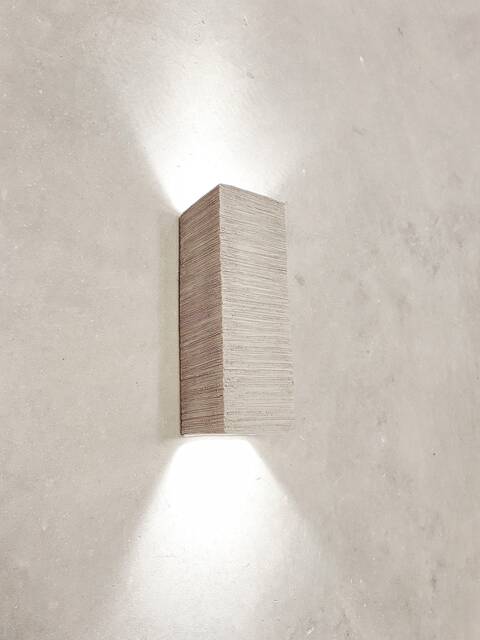 Handmade Ceramic Led Wall Sconce Modern Up Down Cube Light - image 1
