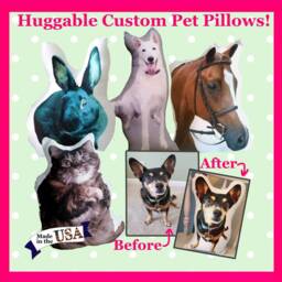 Custom Pet Shaped Photo Pillow, Personalized Dog Or Cat Pillow - thumbnail 2