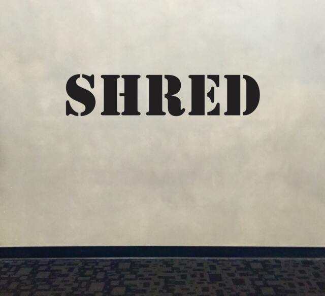 Wall Decal For Gym, Fitness Decal, Classroom Decor, Shred Stencil Font Gym - image 1