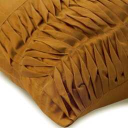 "Decorative Pintuck, Textured, Striped Gold Brown Pillow Sham 24""x24""/26""x26" - thumbnail 2