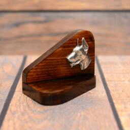 Dobermann - Wooden Candlestick With Dog, Souvenir, Decoration, Limited Edition, Collection - thumbnail 3