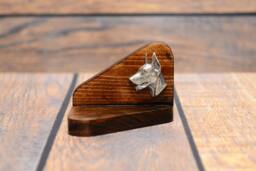 Dobermann - Wooden Candlestick With Dog, Souvenir, Decoration, Limited Edition, Collection