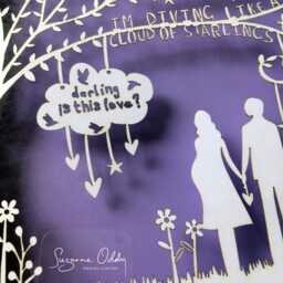 Personalized Family Portrait Paper Cut With Song Lyrics, Shadow Box Frame - thumbnail 3