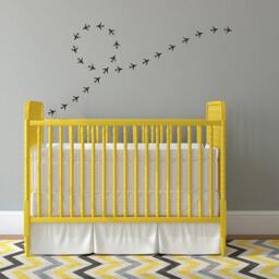 Airplane Wall Decal Pattern - Vinyl Art Stickers For Nursery - thumbnail 2