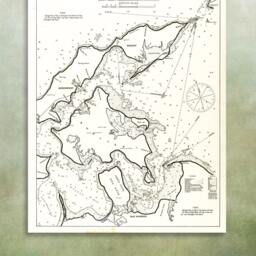 Antique Nautical Chart Print Greenport, Orient & Sag Harbor, Long Island - thumbnail 3