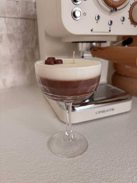 Espresso Martini Candle - Coffee & Cocktail Scent Gift Idea Handmade Hand-Poured Vegan Scented - image 1