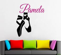 Ballerina Wall Decal Dance Studio Decor 1548 - thumbnail 1