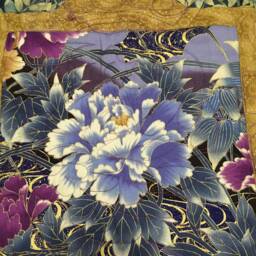Handmade 100% Cotton Queen To Cal King Feminine Purple Floral Bedding Blanket Quilt/Woman Or Girl Elegant Quilt/Gift Ideas/Wedding Quilt - thumbnail 3
