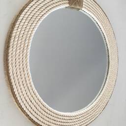 Large 80cm - 31.4Inch Nautical Hampton Elegant Round Rope Mirror Twisted Home Decor Art Beach House Bathroom - thumbnail 3