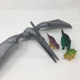 Diddy Dino Geometric Pterodactyl - Dinosaur Wall Art Home Decor 3D Printed Multiple Colours Available - thumbnail 3