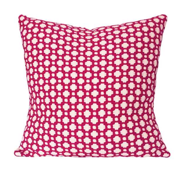 Schumacher Betwixt Pink Pillow Cover Modern Geometric Decorative - image 1