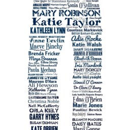 Irish Women A3 Print Word Art Poster By The Bird - thumbnail 2