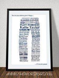 Irish Women A3 Print Word Art Poster By The Bird - thumbnail 1