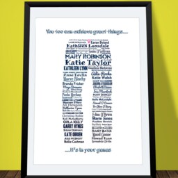 Irish Women A3 Print Word Art Poster By The Bird - thumbnail 3