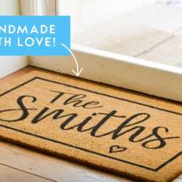 Gift Grandparent - Custom Coir Mat Home Decor Doormat Housewarming Personalized Grandparents Welcome - thumbnail 2