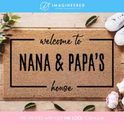 Gift Grandparent - Custom Coir Mat Home Decor Doormat Housewarming Personalized Grandparents Welcome - thumbnail 1