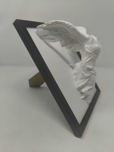 Framed Winged Victory Of Samothrace - Nike Sculpture, Statue 10''x8'', 25cmx20cm - image 1
