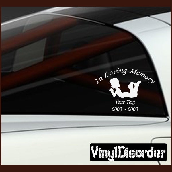 Child 2 in Loving Memory Custom Car Or Wall Vinyl Decal Stickers - Ilmchild2Et - image 1